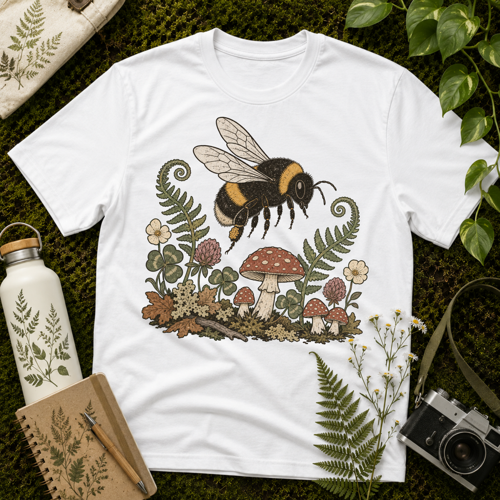 Bee and Mushroom Tee
