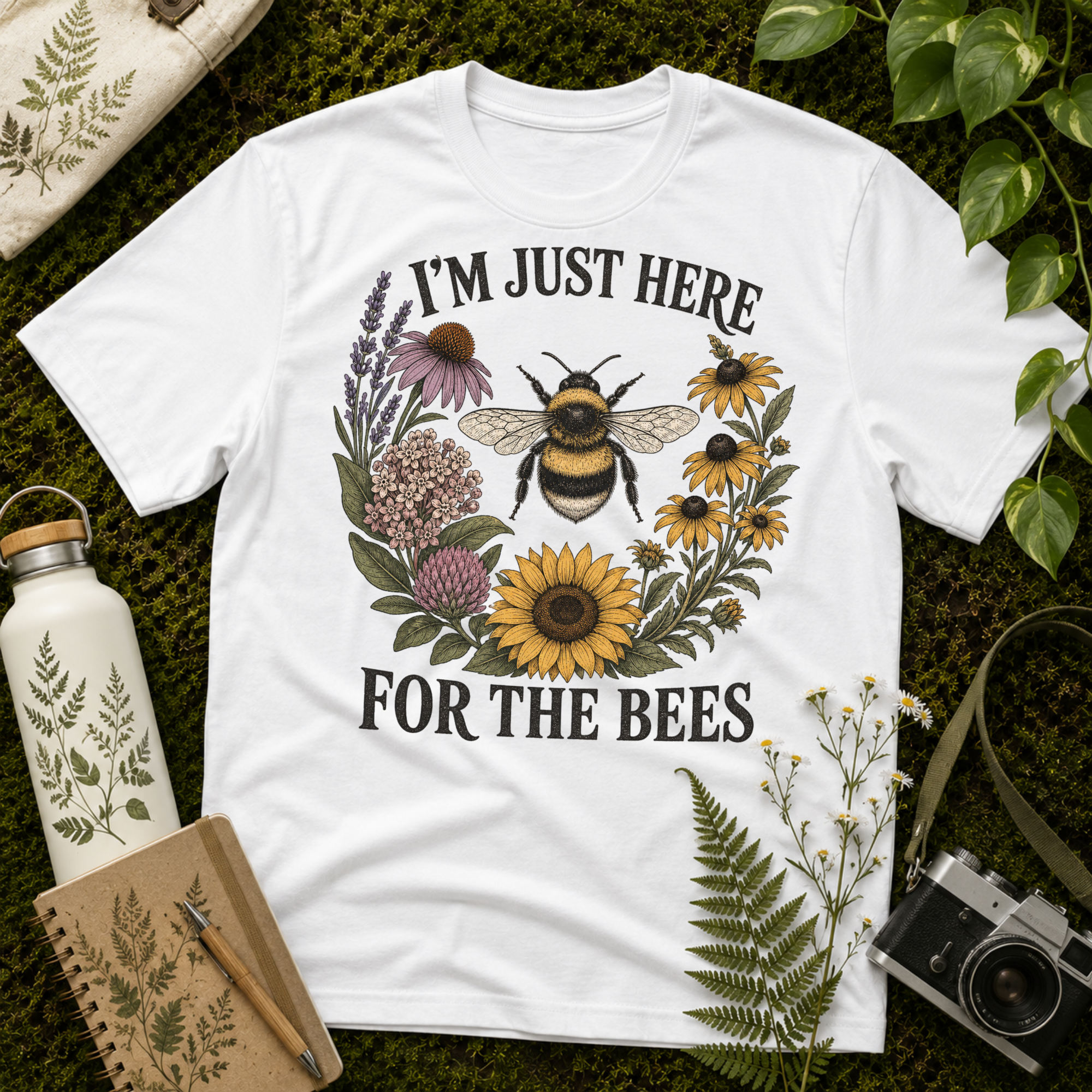 I'm Just Here For The Bees Tee
