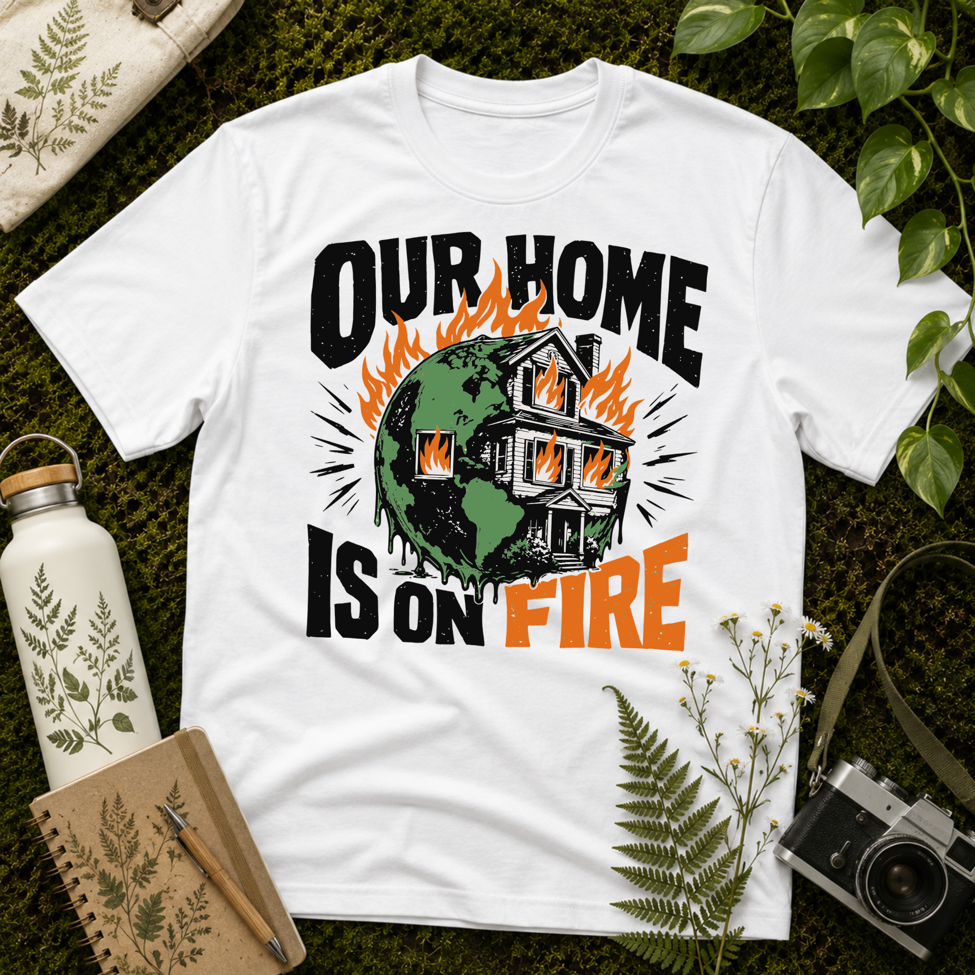 Our Home Is On Fire Tee