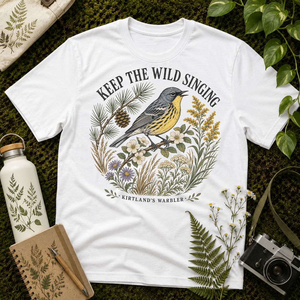 Kirtlands Warbler Singing Tee