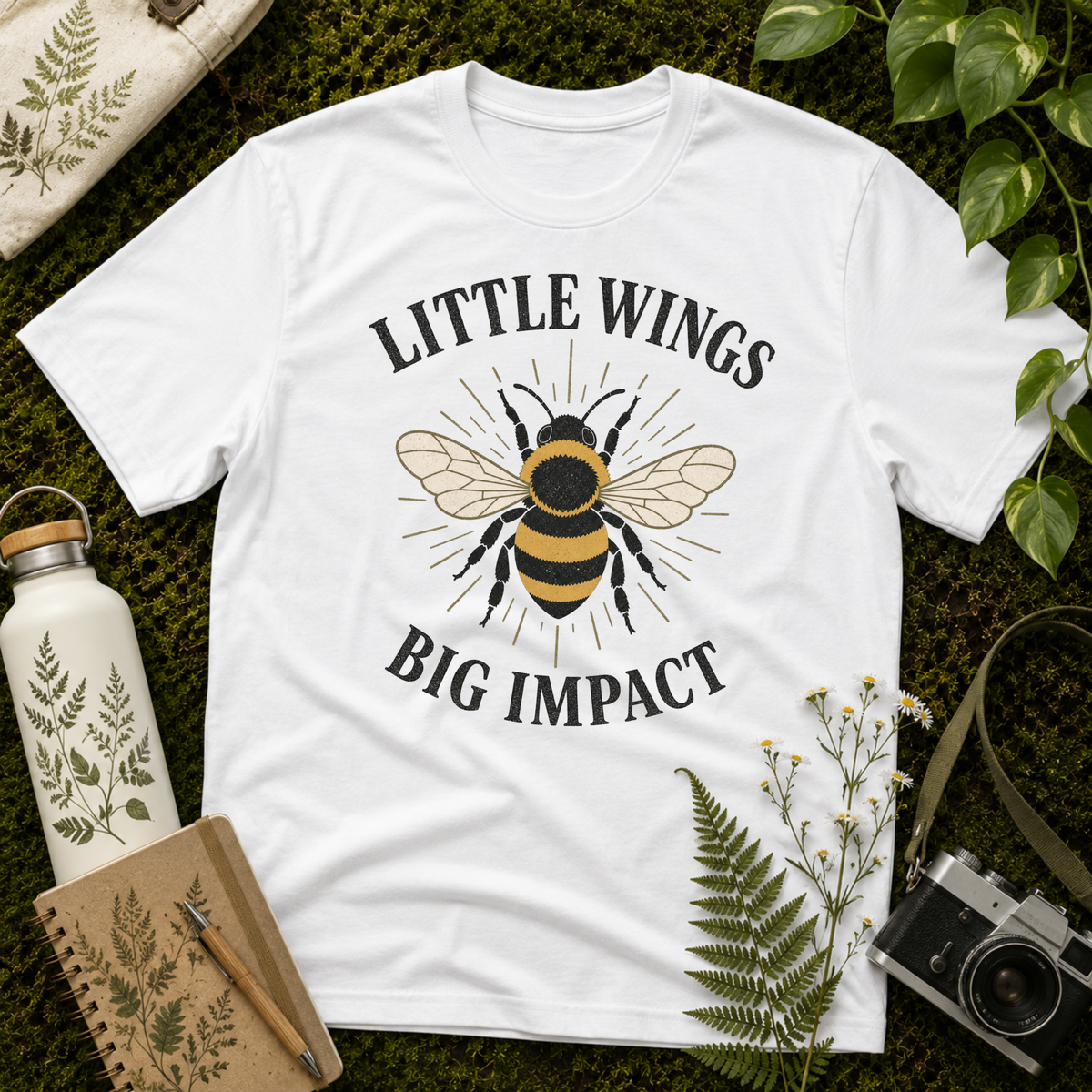 Little Wings Big Impact Lines Tee